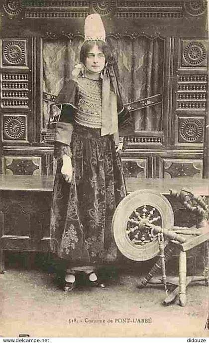 Carte Postale Ancienne - 29 - Pont l'Abbé - Costume de Pont l'Abbé - Fileuse - Animée - Carte Neuve - CPA - Voir Scans R