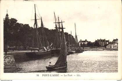 CPA Pont l'Abbe le port