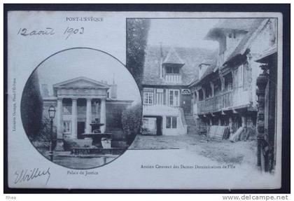 14 Pont-l'Évêque multi vue couvent palais de justice    D14D  K14514K  C14514C RH053956