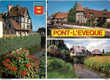 Carte Postale - 14 - Pont l'Eveque - Multivues - Fleurs - Blasons - Flamme Postale de Pont l'Eveque - CPM - Voir Scans R