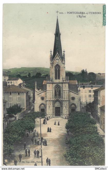 69 Pontcharra sur Turdine, l'église (3504)