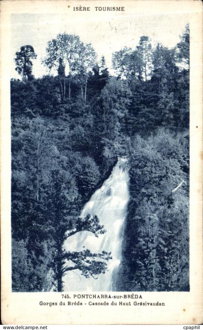 CPA Pontcharre Sur Breda Gorges du Breda Cascade du Haut Gresivaudan