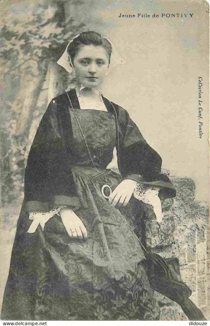 Carte Postale Ancienne - 56 - Pontivy - Jeune Fille de Pontivy - Animée - Folklore Scènes et Types - CPA - Voir Scans Re