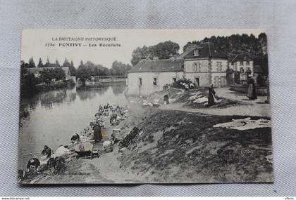 Cpa 1916, Pontivy, les Récollets, lavoir, Morbihan 56