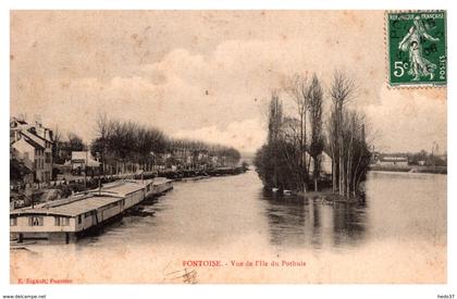 Pontoise - Vue de l'Ile du Pothuis