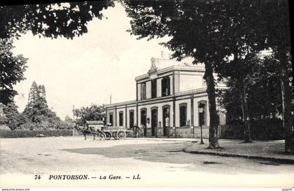 CPA Pontorson La Gare