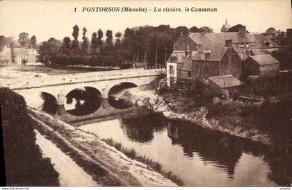 CPA Pontorson La Riviere Le Couesnon