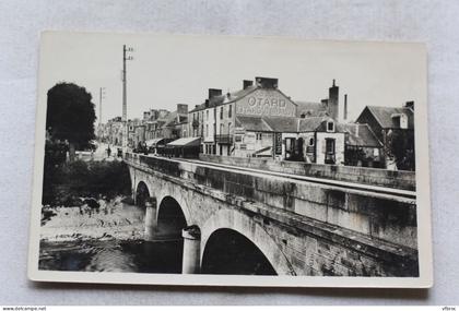 Cpsm, Pontorson, vue prise du pont sur le Couesnon, Manche 50
