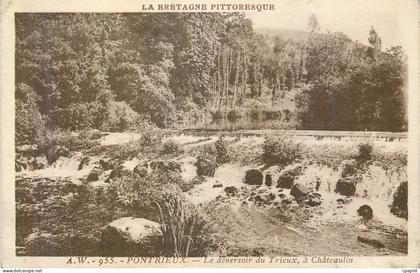 CPA Pontrieux Bretagne Pittoresque Le Deversoir du Trieux a Chateaulin