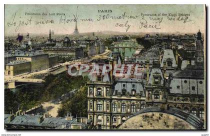 CPA Paris Panorama des Huit Ponts
