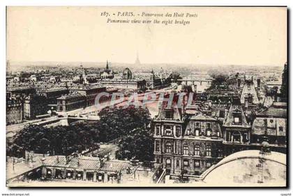 CPA Paris Panorama des Huit Ponts