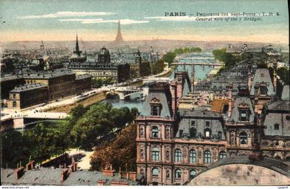CPA Paris Panorama des Sept Ponts