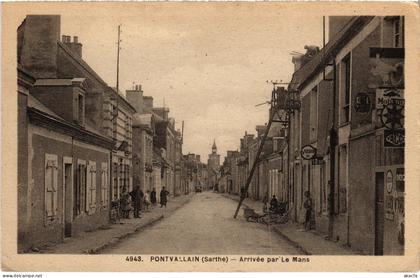 CPA Pontvallain Arrivee par Le Mans FRANCE (1451414)