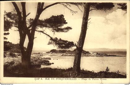 CPA Ile de Porquerolles plage de Pointe Prime