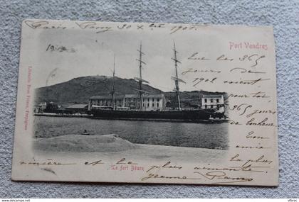 Cpa 1901, Port Vendres, le fort Béarn, Pyrénées orientales 66