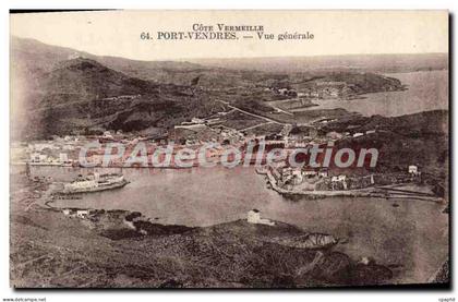 CPA Port VENDRES Vue Generale