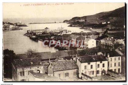 Port VEndres CPA Quai de la Douane