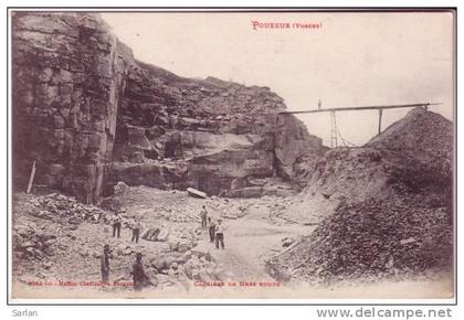 88 , POUXEUX , Carriere de grés rouge