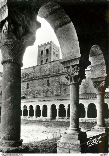 CPM Abbaye de St Michel de Cuxa Prades Pyrenees Orientales Galeries du Cloitre et clocher