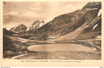 CPA Pralognan la Vanoise Le Lac Rond et le Col de la Vanoise