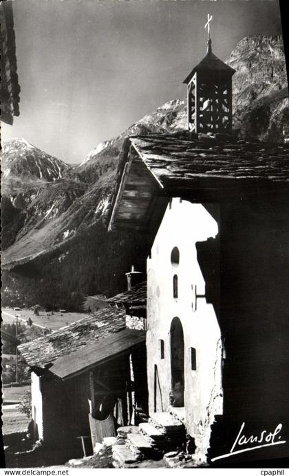 CPM Pralognan La Vanoise La Chapelle Des Bieux et le petit mont blanc
