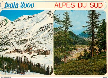 CPM Cote d'Azur French Riviera Isola 2000 Alpes Maritimes Station Eve Hiver