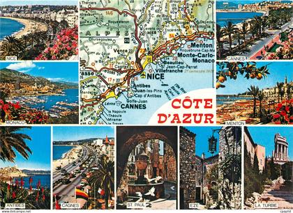 CPM Cote d'Azur French Riviera Les Sites pittoresques de la Cote d'Azur