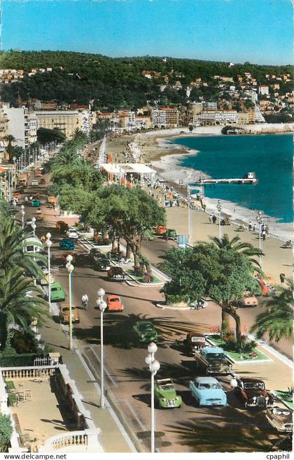 CPM Cote d'Azur Nice La Promenade des Anglais Au fond le Mont Boron