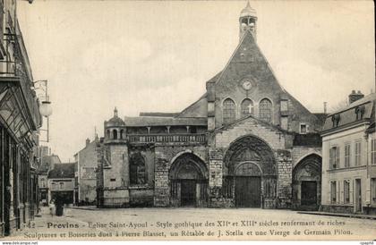 CPA Provins Eglise Saint Ayoul