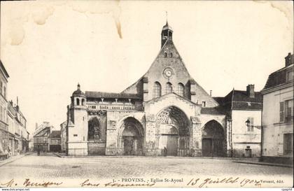 CPA Provins Eglise St Ayoul