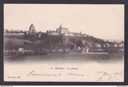 FRANCE, Postcard RPPC, Provins, General view