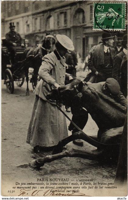 CPA PARIS l'Accident TRANSPORT (1244989)