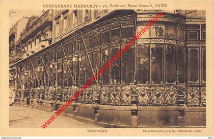 Restaurant Marguery - Boulevard Bonne Nouvelle - Verandah - Paris - (75) Paris