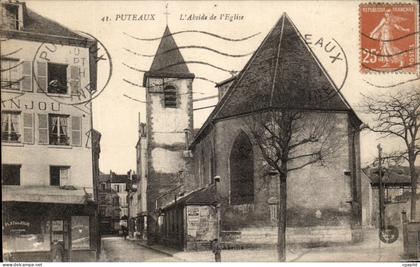 CPA Puteaux L'Abside de l'Eglise