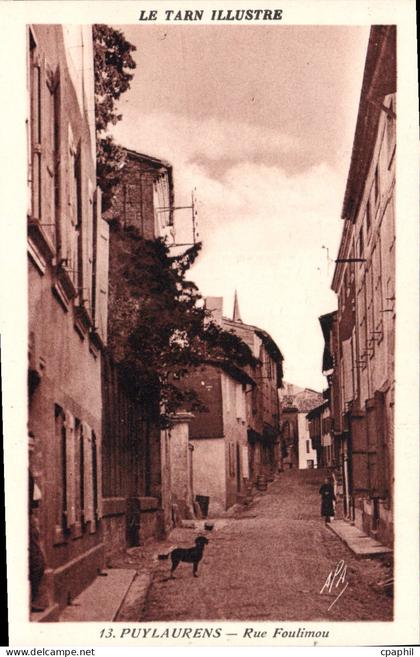 CPA Puylaurens Rue Foulimou