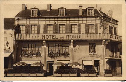 CPA Hotel Du Nord et de la Poste Quarre les Tombes
