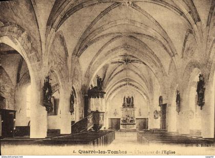 CPA Quarre les Tombes Interieur de l'Eglise