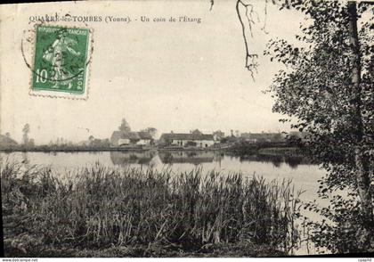 CPA Quarre Les Tombes Un Coin de l'Etang
