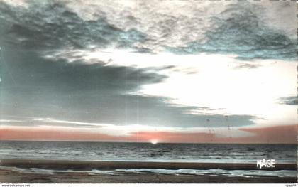 CPA Quend Plage les Pins Somme Coucher de Soleil