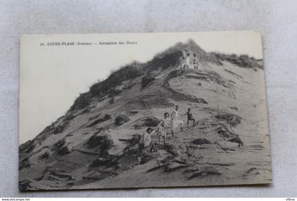 Quend Plage, ascension des dunes, Somme 80