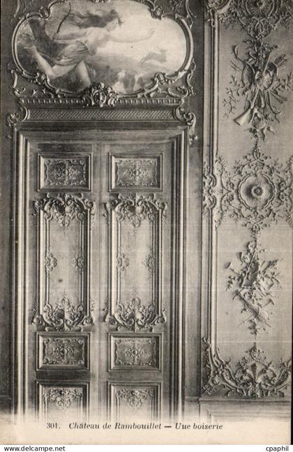 CPA Chateau de Rambouillet Une boiserie
