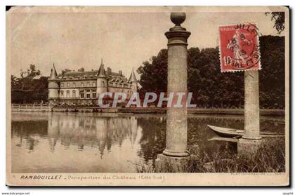 CPA Rambouillet Perspective du chateau