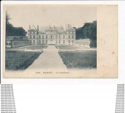 carte de raray  le château ( recto verso )