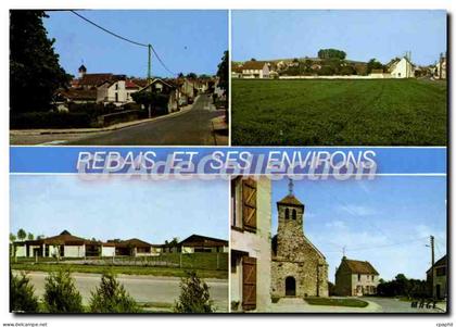 CPSM Rebais et ses Environs (Seine et Marne) Vue generale de Rebais Dove Le CES a Rebais La Tretoire
