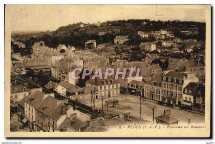 CPA Redon Panorama sur Beaumont
