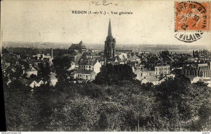 CPA Redon Vue generale