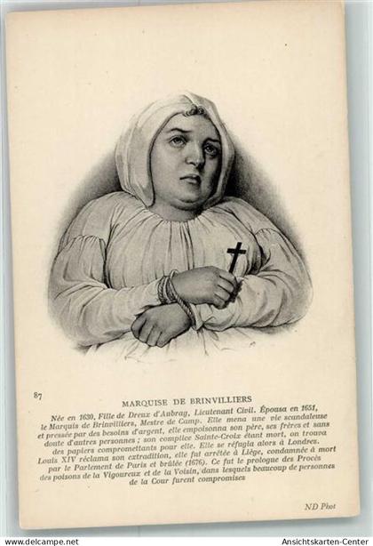 39422900 - Marquise de Brinvilliers Giftmoerderin Collection ND Nr.87