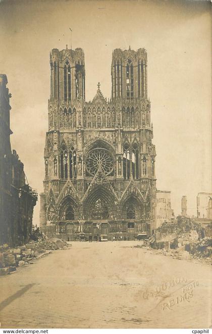 CARTE PHOTO Reims
