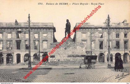 Ruines de Reims - Place Royale - Reims - (51) Marne