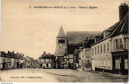 CPA AK RESSONS-sur-MATZ Place-Église (423247)